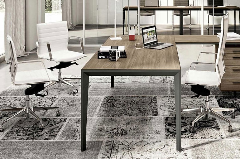 bureau de direction blanc design