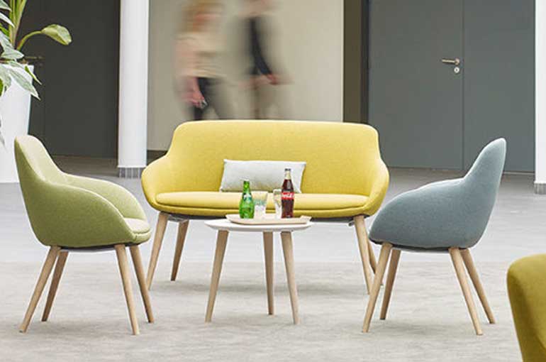 pouf avec porte tablettes