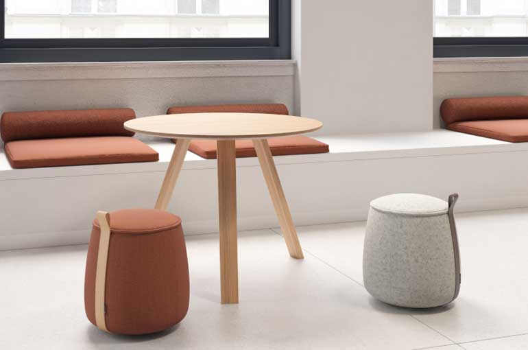 pouf amenagement espace détente entreprise