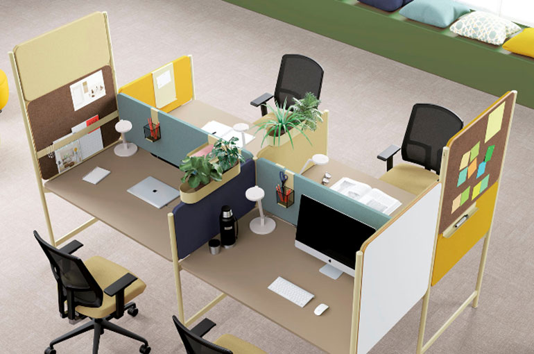 bureau multiposte pour open space