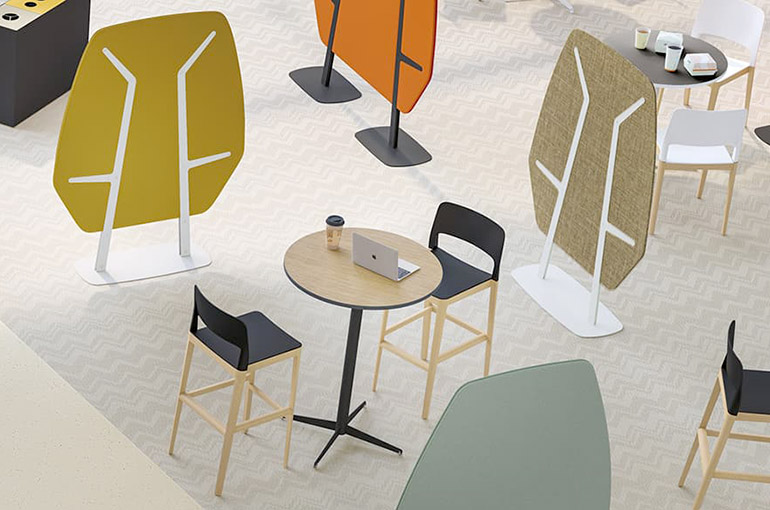 panneau separation bureau open space