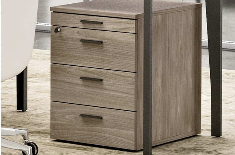caissons fixe de rangement bureau