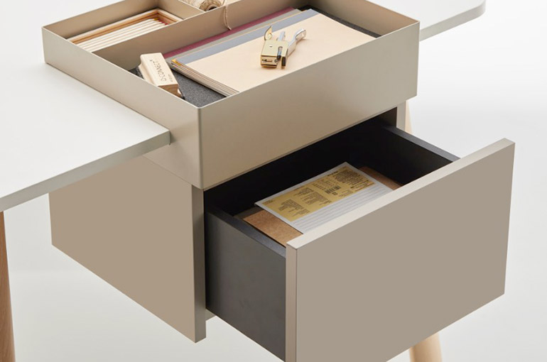 caisson tiroir rangement bureau 