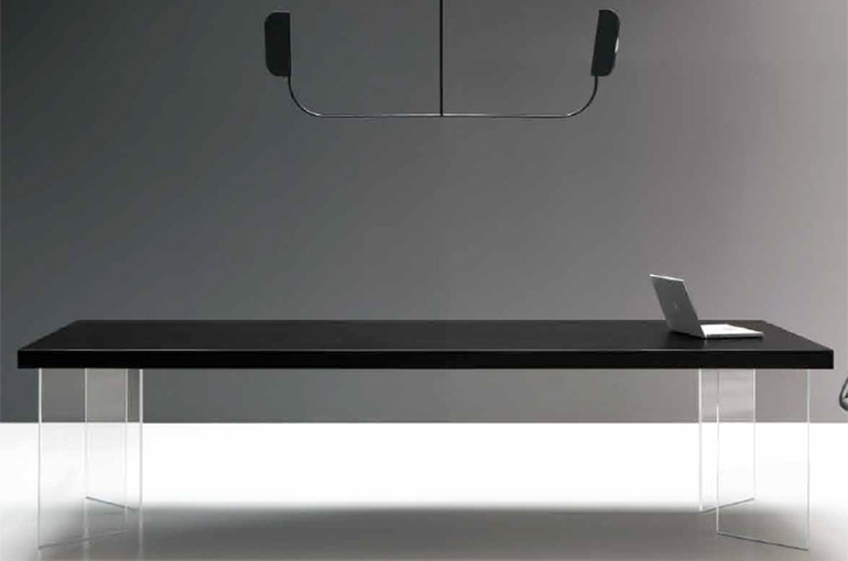 table de réunion noir design