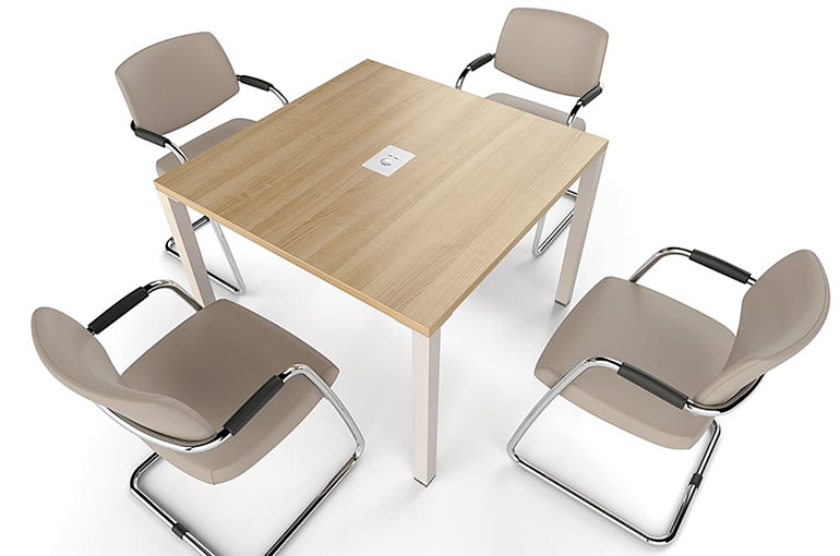 petite table de reunion en bois